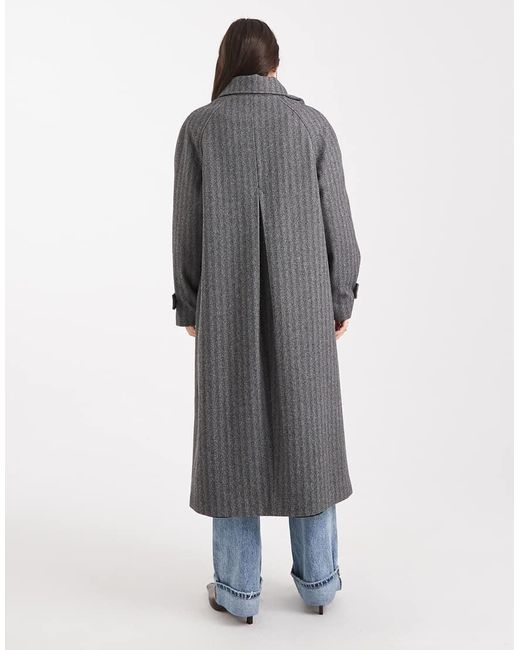 ASOS Black Longline Car Coat