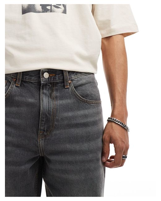 ASOS Gray Wide Hem baggy Jeans for men