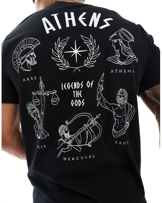 ASOS – t-shirt in Black für Herren