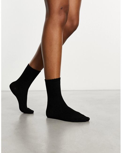 Pieces Black Glitter Socks