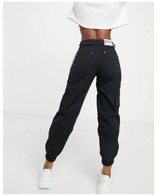 Bershka Canvas Utility Cargo Trouser 