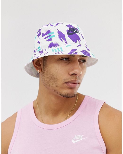 Nike White Festival Bucket Hat for men