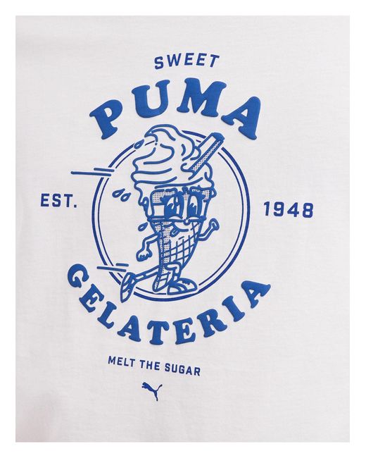 PUMA – gelato – t-shirt in White für Herren