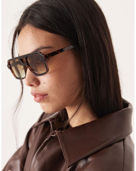 Lunettes ASOS en coloris Brown
