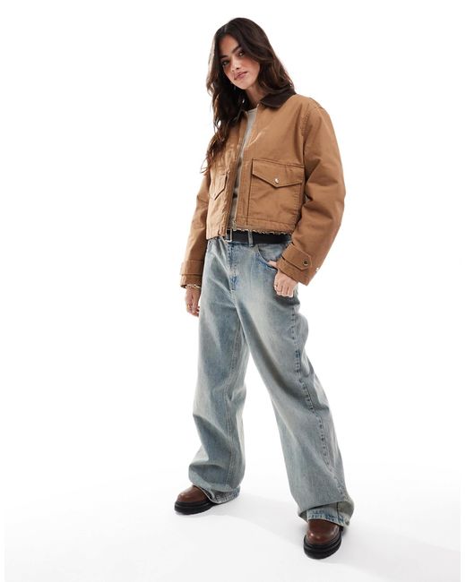 Stradivarius Brown Barn Jacket