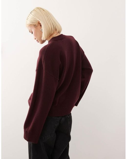 Monki Red – oversize-pullover