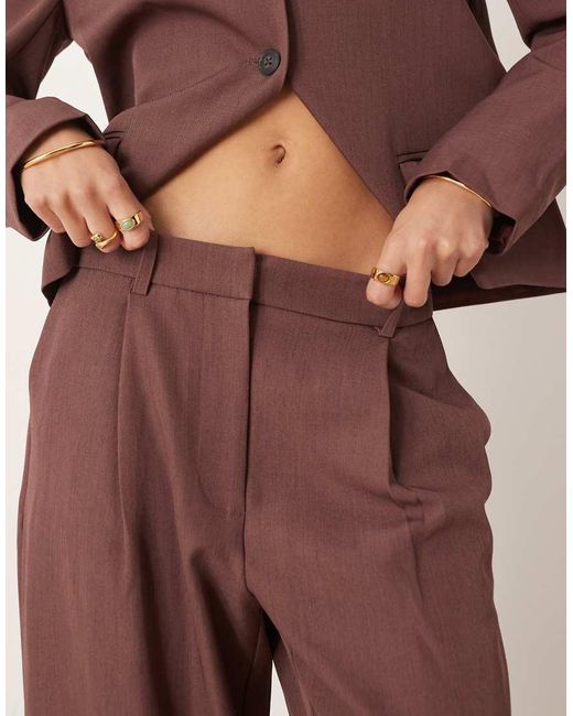 Aware Multicolor Wide Leg Tailored Trousers Co-ord