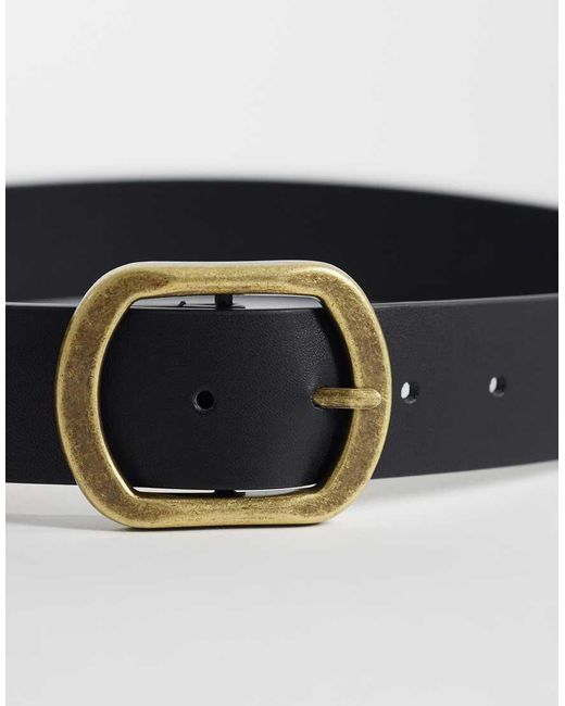 ASOS Black Waist And Hip Jeans Chunky Buckle Belt