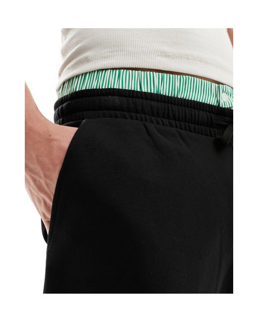 New Look – jersey-shorts in Black für Herren