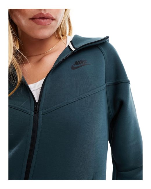 nike tech fleece hoodie blue