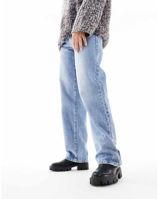 ONLY Blue Chunky Chelsea Boots
