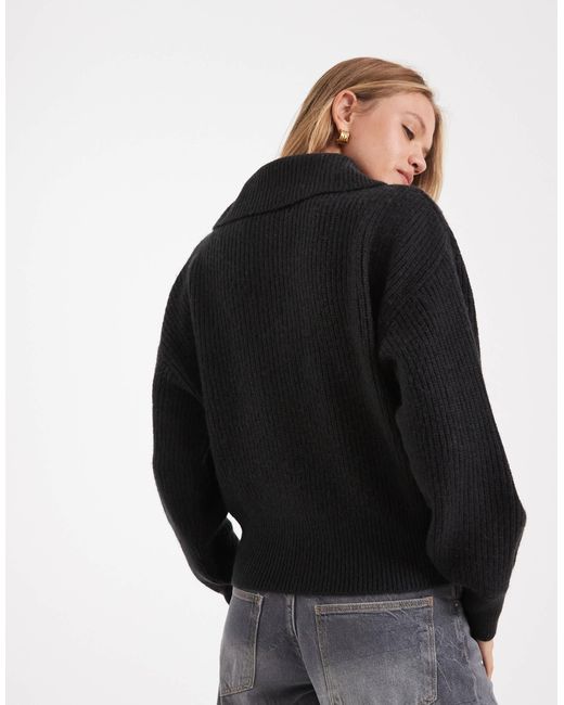 ASOS Black – gerippter pullover