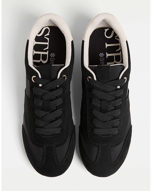 Stradivarius Black – weiche sneaker