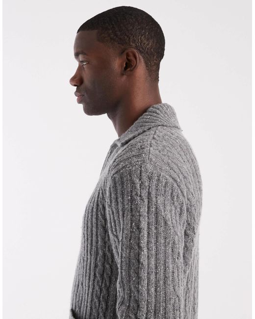Pull zippé en maille Levi's pour homme en coloris Gray