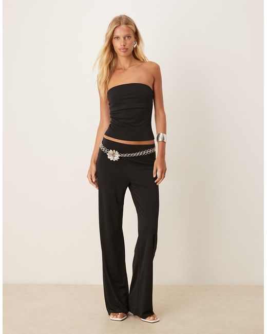 Mango Black Structured Bandeau Top