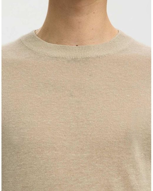 SELECTED Natural Long Sleeved Shirt for men