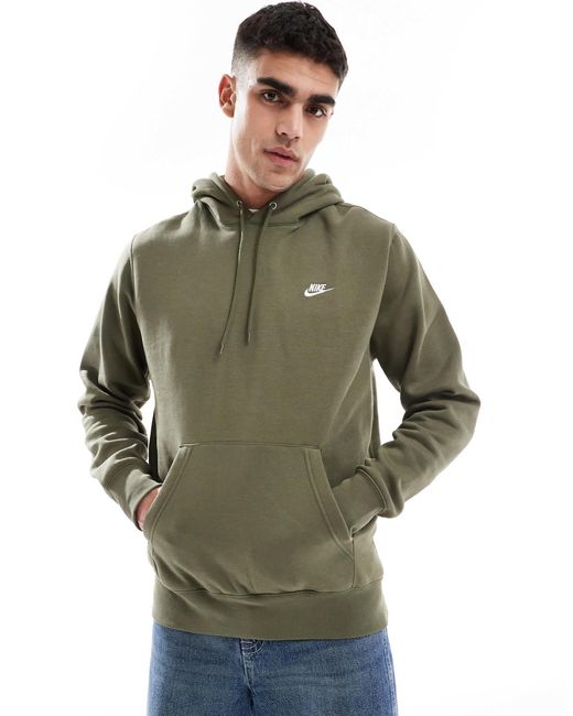 Nike Club – kapuzenpullover in Green für Herren