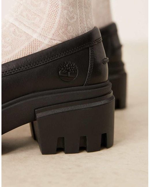Timberland Blue Everleigh Chunky Heeled Loafer