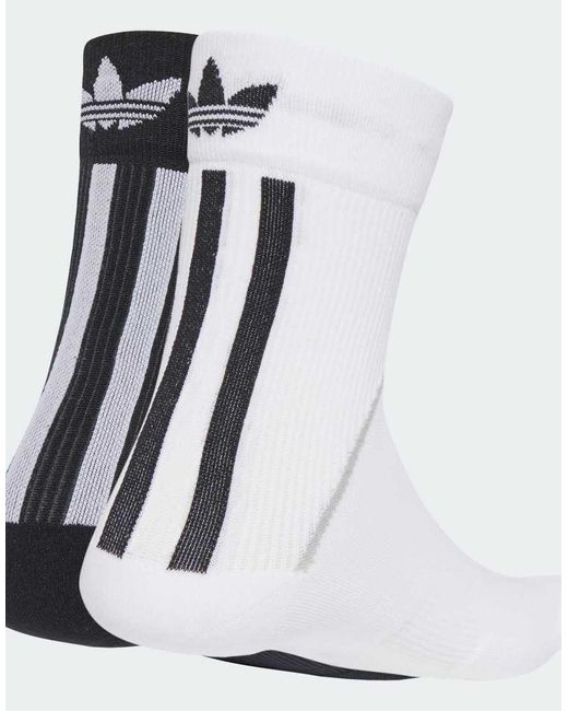 Adidas Black Techy Crew Socks 2 Pairs
