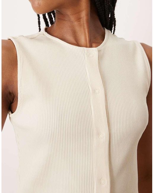 Vila Hemdje Met Knopen Aan De Voorkant in het Pink