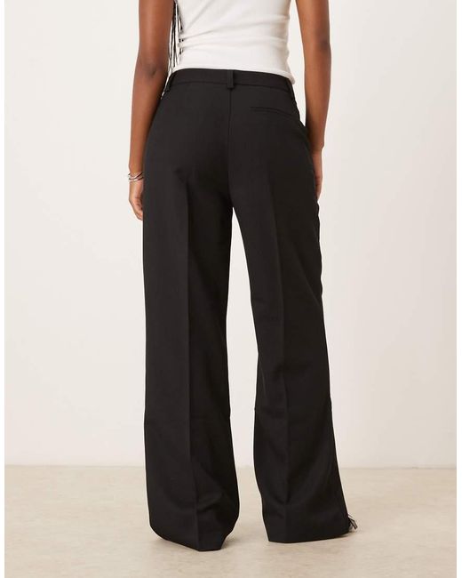 Gina Tricot White Tailored Wide Leg Trousers