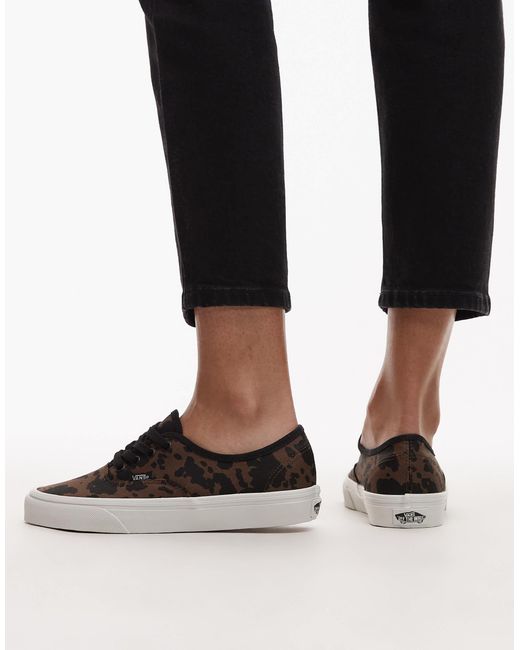Vans Black – authentic – sneaker mit kuhfleckenmuster
