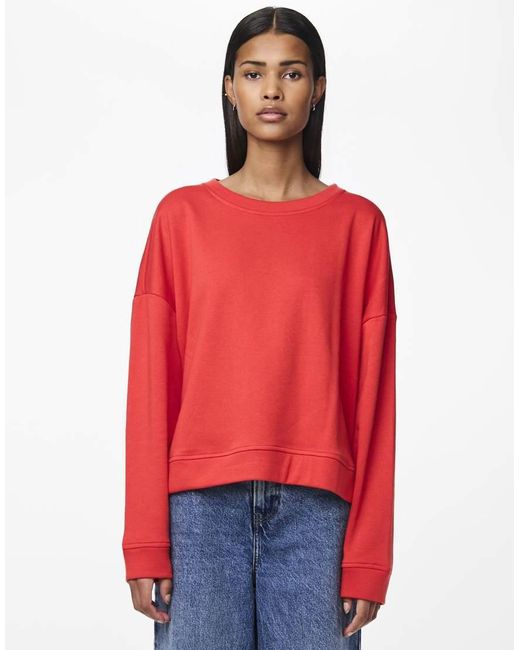 Pieces Sweatshort in het Red