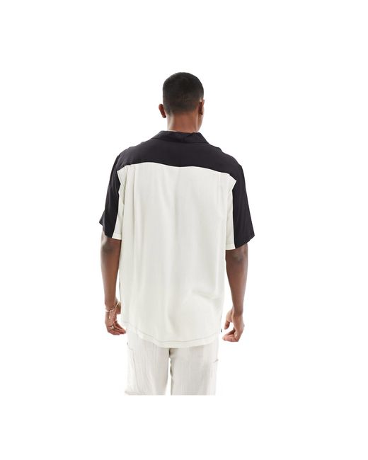 PacSun Black Bold Stripe Short Sleeve Shirt for men