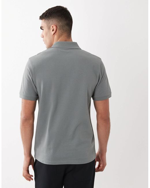 ASOS – basic-polohemd aus pikee in Gray für Herren