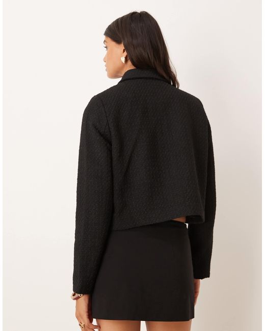 Aware Black – bouclé-jacke