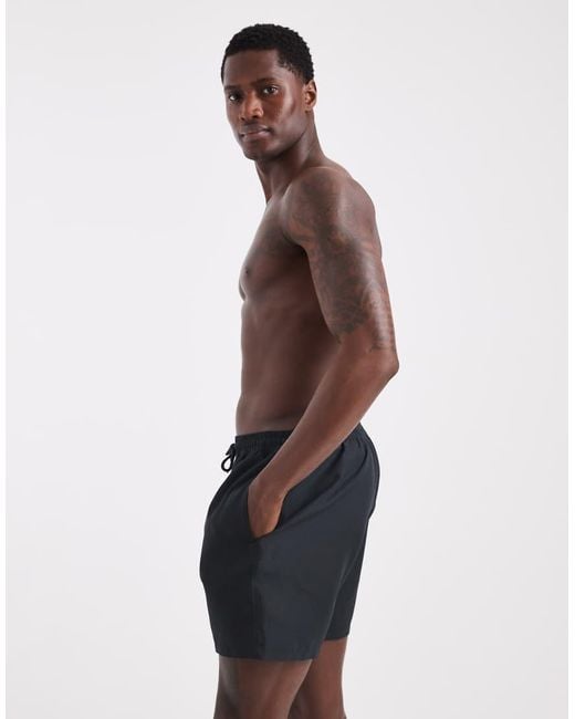 ASOS Black Swim Shorts for men