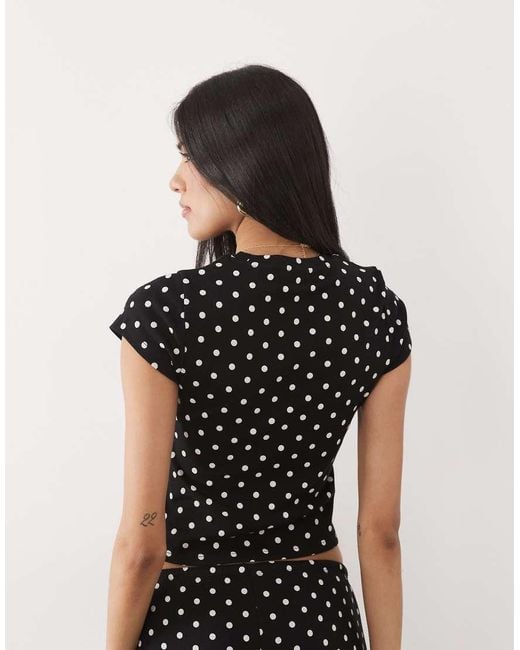 New Look Black Slash Neck Tee