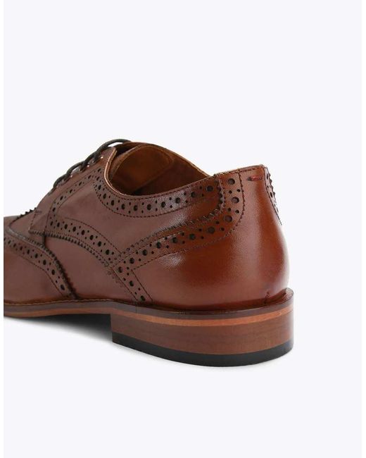 KG by Kurt Geiger Brown Connor Lace Up Shoes for men