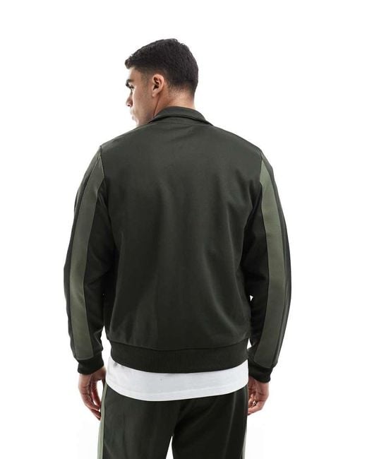 Fred Perry Black Track Jacket for men