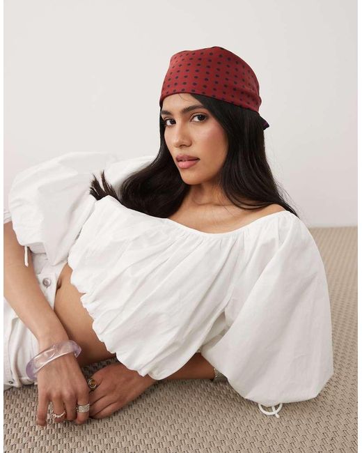 ASOS White Medium Headscarf