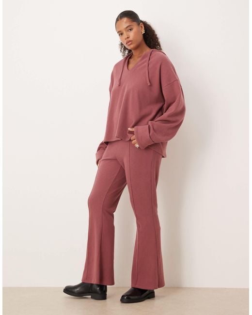 ASOS Red Asos Design Curve Hoodie With Turn Back Cuff Detail-brown