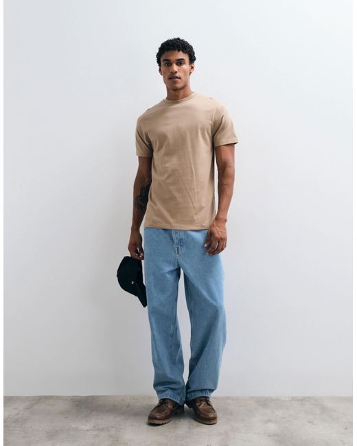 ASOS – basic-t-shirt in Brown für Herren