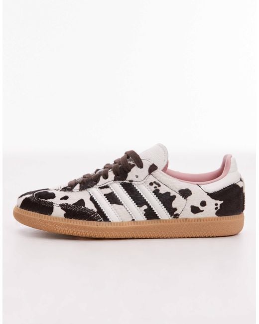Adidas Originals Red – samba og – sneaker mit kuhfellprint, exklusiv bei asos