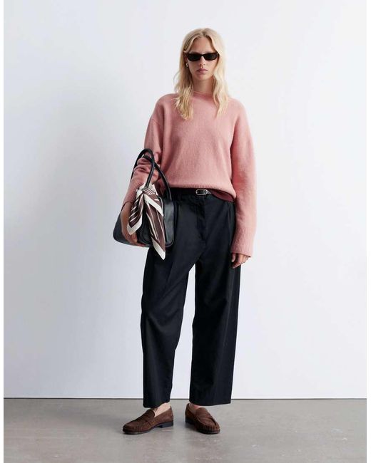 & Other Stories Pink Crew Neck Jumper