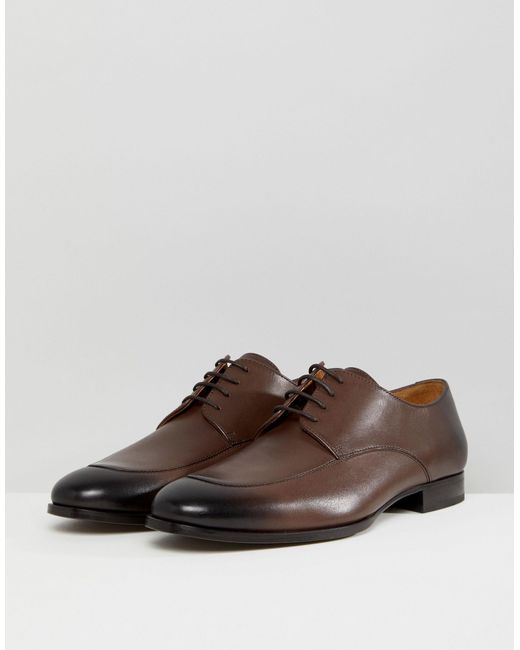 hugo boss leather derby shoes