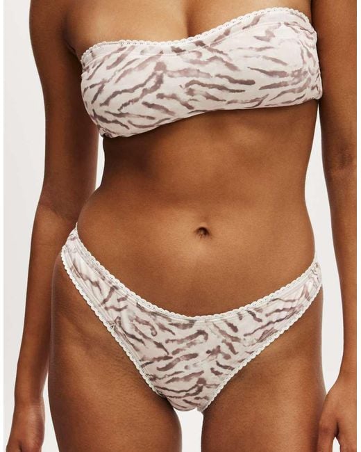 Cotton On Brown Cotton On Refined High Side Brazilian Bikini Bottom