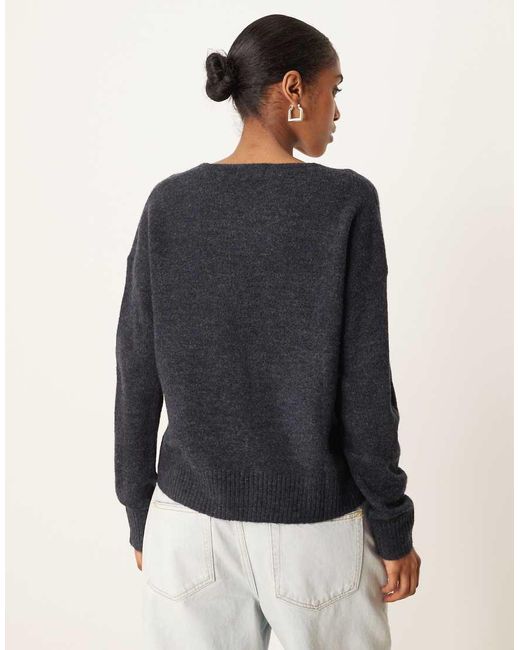 Jdy Blue V-neck Jumper