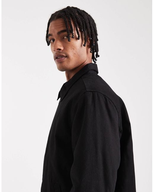 Jack & Jones Black Zip Harrington Jacket for men