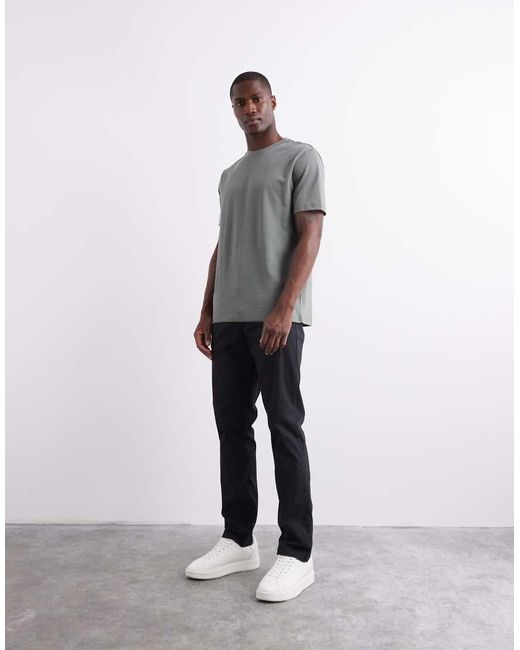 ASOS Gray Heavyweight T-shirt With Crew Neck for men