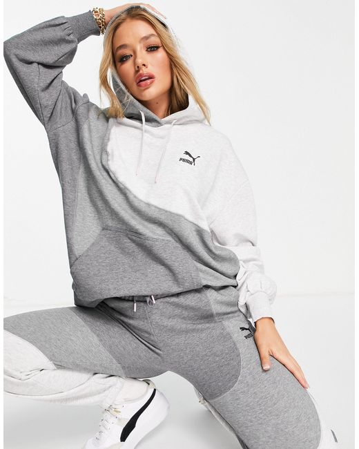 PUMA Convey Oversized Hoodie in Grey | Lyst Australia