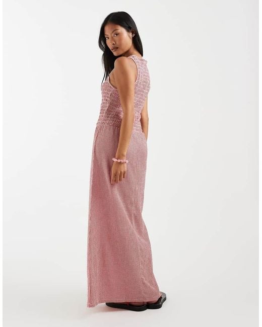 Only Petite Red Sleeveless Maxi Smock Dress