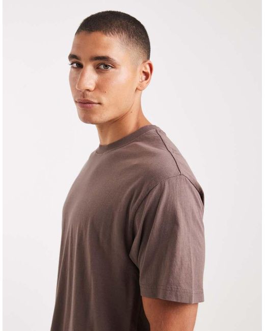 Cotton On Brown Loose Fit T-shirt for men