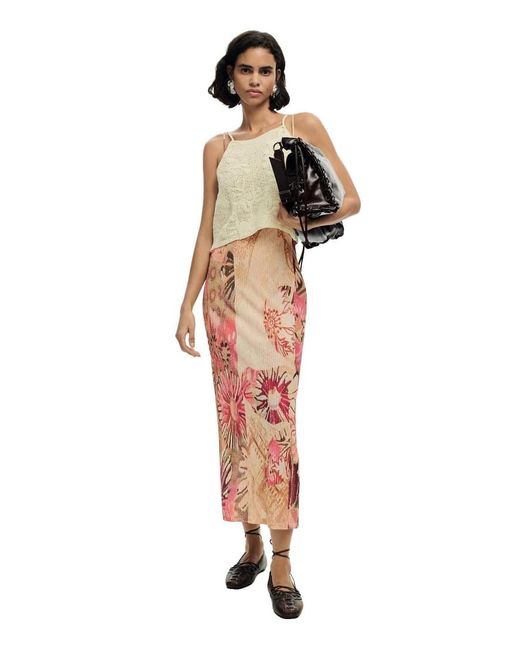 Desigual Natural Maxi Knit Dress 2