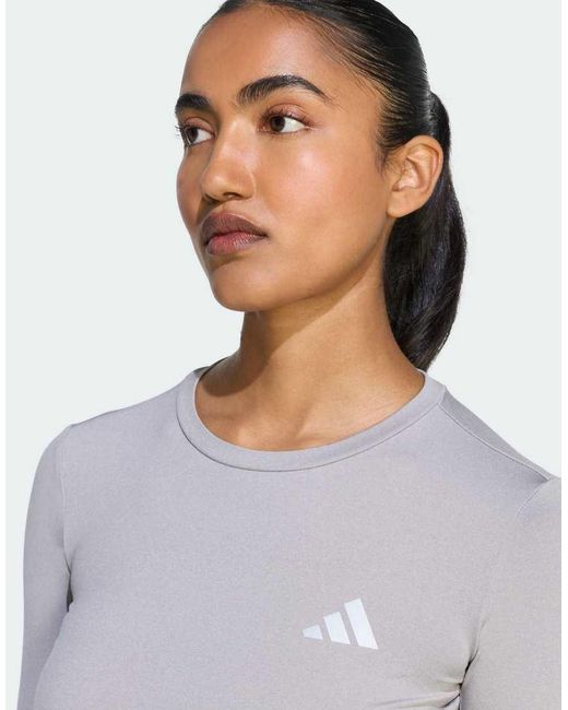 Adidas Originals White Adi365 Running Essentials Longsleeve Shirt