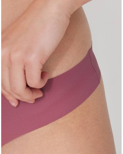 Tezenis Pink Laser Cut Brazilian Briefs